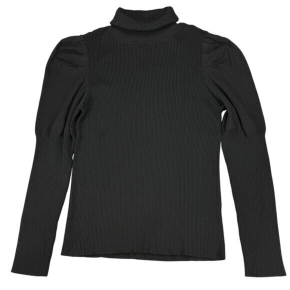 BY ANTHROPOLOGIE Cecilia Puff-Sleeved Turtleneck Sweater Sz XL - Picture 5 of 6